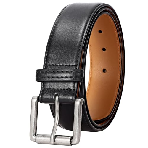 JASGOOD Men's Leather Dress & Casual Belt - 1.5' Classic Work & Jeans Belt