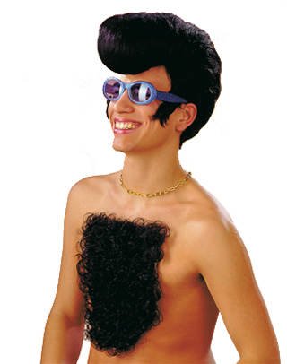 Preisvergleich Produktbild PARTY DISCOUNT ® Brusthaartoupet, schwarz