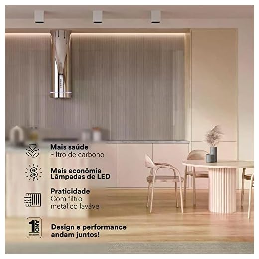 Coifa e Depurador de Ilha EOS 110V