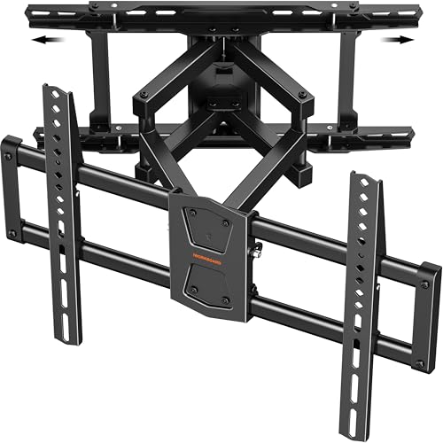 IWORKBOARD 42-86 Full Motion TV Wall Mount 24 Inch Studs Heavy Duty TV Mount 24 inch Studs Swivel Tilt Extension Level up to 110 lbs & 600x400mm VESA