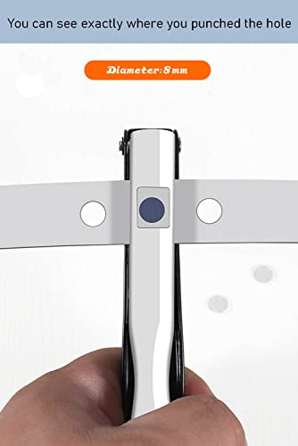 5/16 Inch-8Mm Heavy Duty Single Hole Puncher For Paper Crafting,20 Sheet Punch Capacity,Hand Held 1 Hole Punches For Id Badge,Tags,Chipboard,Card Stock,Edge Banding(5/16 Inch-8Mm) #TOP4
