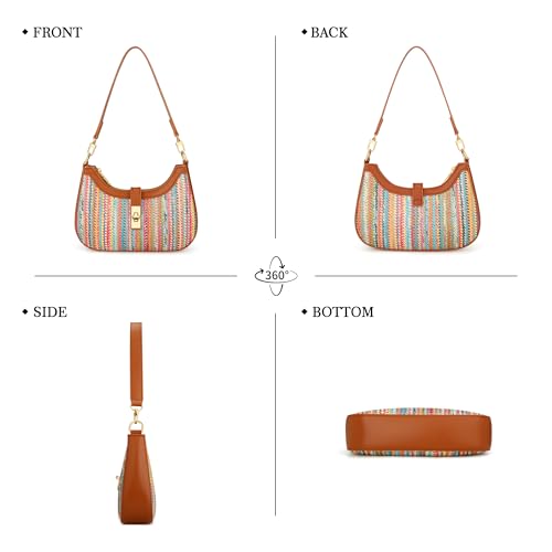Image of KKXIU Shoulder Bag for Women Cute Hobo Vegan Leather Handbag