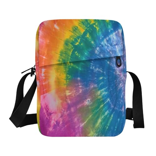 Tie-dye Colorful messenger bag for women cross body bag Woman Shoulder Handbags Adjustable Strap for School Shopping