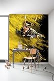 Marvel Vlies Fototapete - Loki Yellow Dust - Größe 200 x 250 cm - Kinderzimmer, Tapete, Kindertapete