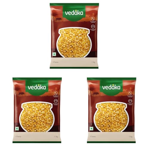 Image of Vedaka Popular Chana Dal, 1kg (Pack of 3)
