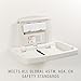 Rubbermaid Commercial Products Horizontal Baby Changing Station, Light Platinum, Wall-Mounted Fold-Down Diaper Change Table with Safety Straps for Restaurants/Hotels/Schools/Airports