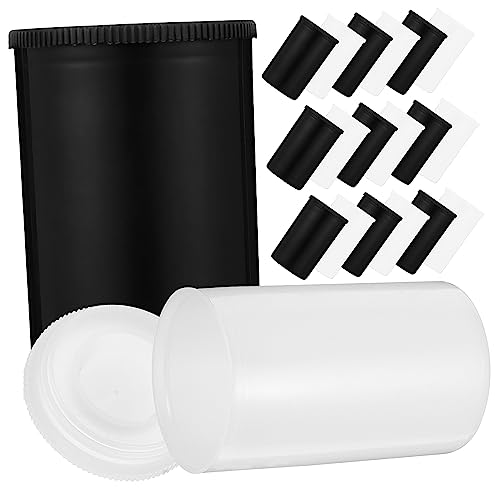 CIYODO 35mm Film Case Lids Sturdy Plastic Film Canisters for Camera Reel Storage Compact Reusable