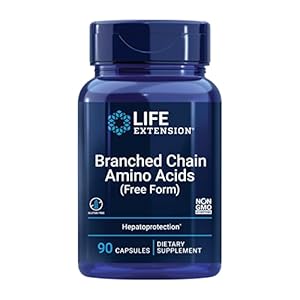 Life Extension Branched Chain Amino Acids – BCAA Supplement – Essential Nutrition L-Leucine, L-Isoleucine, L-Valine for…