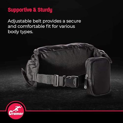Image of Cramer Deluxe Fanny Pack for Athletic Trainers, Lightweight With Quick Access Pockets, Empty, Waist Bag With Quick Access Pockets,Carries Essential Supplies, Including Tape and Scissors, 1 Count
