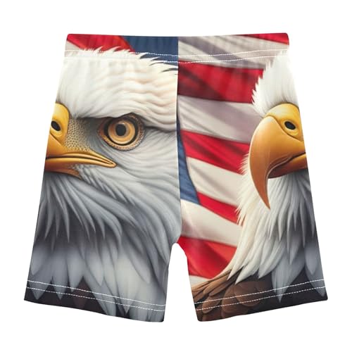 Joisal Girls Biker Shorts Toddlers Cotton Shorts for Under Skirts American Flag Fireworks Summer Outfits 4t2