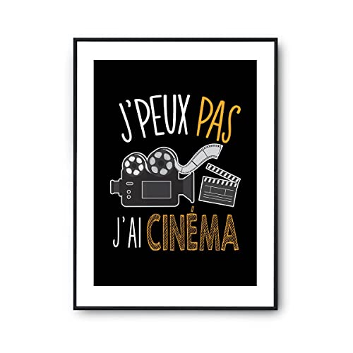 Affiche Cinéma Planetee A3 Noir | Poster Tableau Humour Décoration