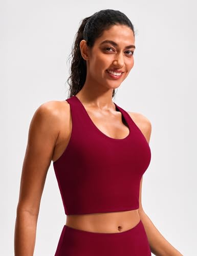 Image of Sports Bras for Women Criss-Cross Back Padded Workout Tank Tops Medium Support Crop Tops for Women