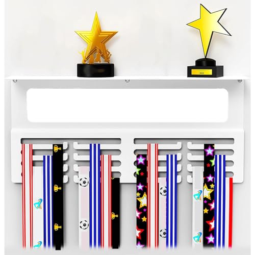 Colgador de medallas extensible que evita caídas de trofeos 4