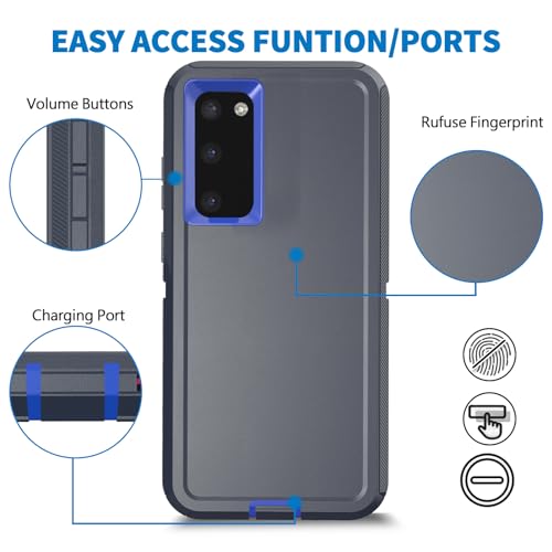 Coque Samsung S20 Plus 5G antichoc bleue coque de protection robuste