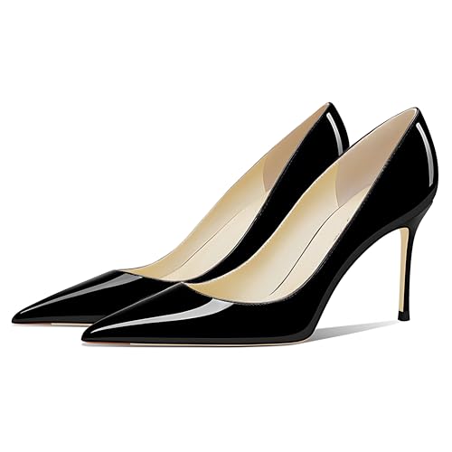 Image of Women's Pointed Toe Stiletto High Heel Pumps 3.15IN Slip-On Party Wedding Evening Shoes