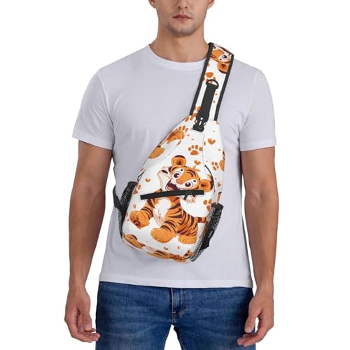 Bolso bandolera con diseño de tigre miniatura 7