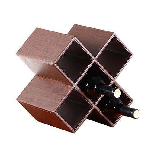 Soporte para botellas de vino de madera blanco miniatura 1