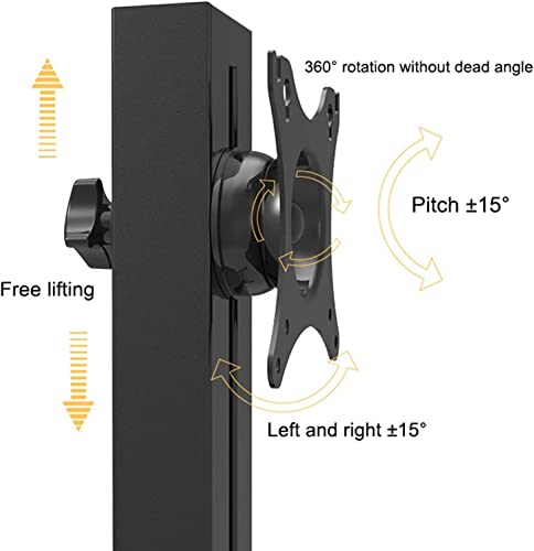 Soporte móvil para TV giratorio y ajustable de 15-27 pulg miniatura 4