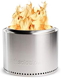 Solo Stove Fire Pit Bonfire 1.0 | Portable Fire Pit, Smokeless Patio Heater for Wood Burning, Low Smoke Outdoor Camping Heater, Stainless Steel, 49,5 x 35,5 cm, 9 kg