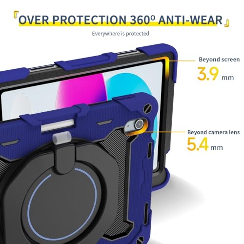 Coque Galaxy Tab S9 FE vert avec sangle pour un usage nomade fluide - 6