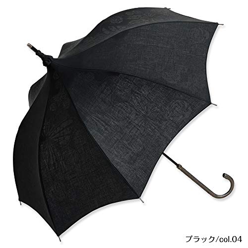シンフォニー/パゴダ日傘 UVカット加工 晴雨兼用 (ブラック/col.04)