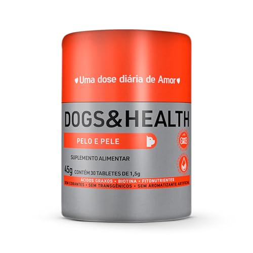 Suplemento Pelo e Pele Para Cães 30 Tabletes – Nutrição e Hidrata...