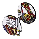 TOVINANNA Boutons De Chemise Épinglette De Carte à Jouer Broche Reine Patchs De Cartes ...