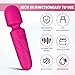 KINGWAND Handheld Personal Mini Massager Tool– Waterproof, USB Rechargeable, 10 Vibration - Perfect on Back Legs Hand Pains and Sports Recovery(Rose red)
