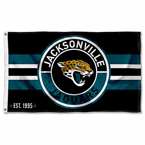Bannière Jacksonville Jaguars Patch Button Circle Logo Flag aux finitions premium pour mur