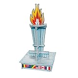 Olympic Flame Torch Centerpiece - 13' Tall, Party Decor, Winter or Summer International Games Celebration...