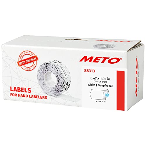Meto Price Gun Labels, White 0.47