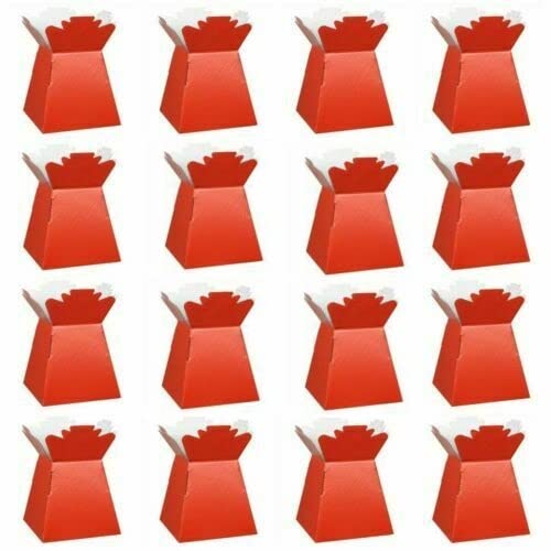 TRTO RED Color Living Vases Florist Bouquet Box Flower Plant Aqua Sweet Boxes Gift With Attractive Looks