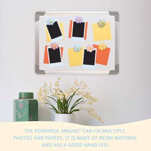 UOPJDD 12-Teilige Blumenfliesen Und 20-Teilige Sternfliesen, Süße Dekorative Fliesen, Haushaltszubehör, Geeignet Für Whiteboards, Kühlschränke Und Lagerschränke.