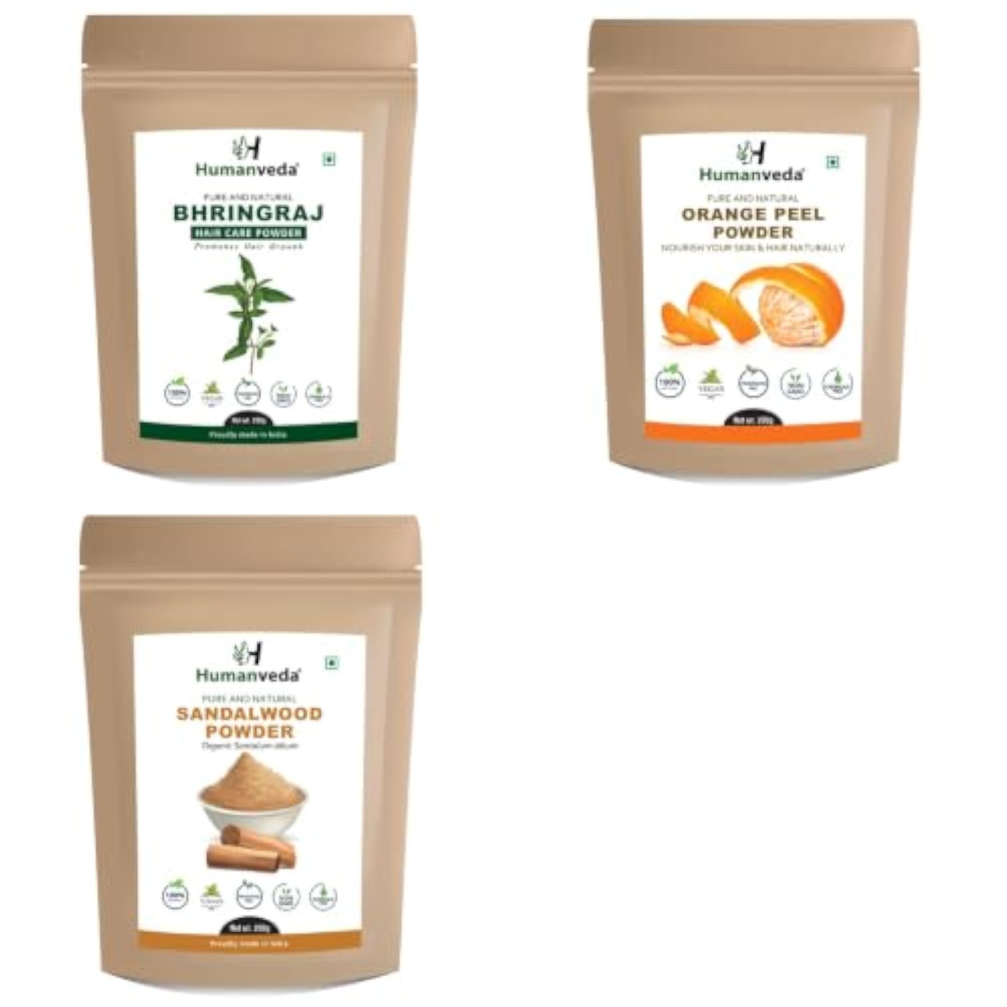 Bhringraj Orange Peel Sandal Wood Ayurvedic Product Blend