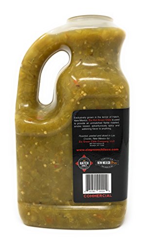 Original New Mexico Hatch Green Chile By Zia Green Chile Company - Delicious Flame-Roasted, Peeled & Diced Southwestern Certified Green Peppers For Salsas, Stews & More, Vegan & Gluten-Free - 128oz