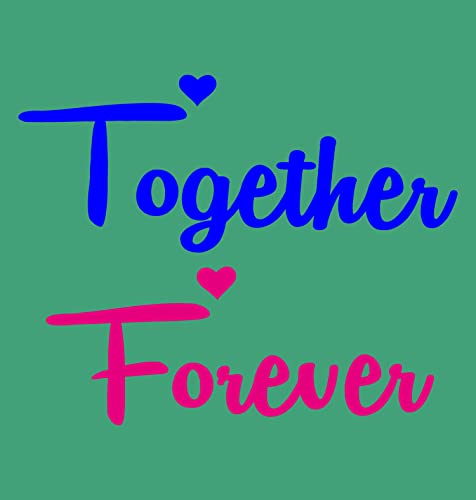 Image of Hangout Hub Hangout-Hub-NP18 Men's & Women's Round Neck T-Shirt-Together Forever | Always Protec Trust King Queen-Pack of 2-Couple T-Shirts