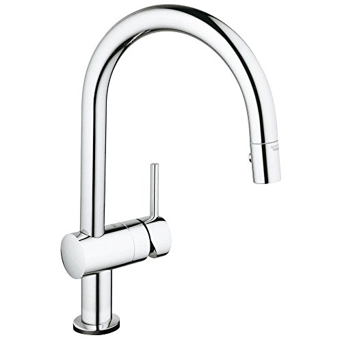 GROHE Minta Touch Küchenarmatur (Elektronische Einhand-Spültischbatterie, DN15, C-Auslauf) chrom, 31358001