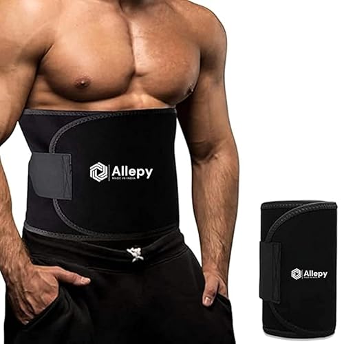 Image of Weight Loss Hot Slimming Belt for Men, Women Belly Sweat Slim Belt Neoprene Fat Burning Sauna Waist Trainer Healthy Sweat, Weight Loss, Lower Back Posture