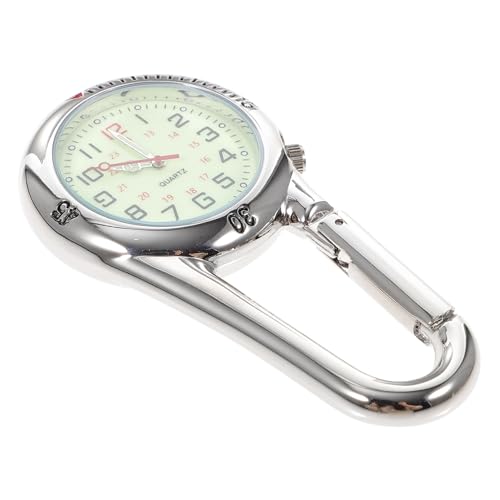 Montre à clipser quartz en alliage blanc avec cadran lumineux pour alpinisme