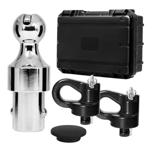 38K LBS GTW 2-5/16 inch Ball Upgraded 60692 Puck System Gooseneck Hitch Kit with Box Fit for Ford F250/F350/F450 Chevrolet Silverado 2500/3500 HD GMC Sierra 2500/3500 HD