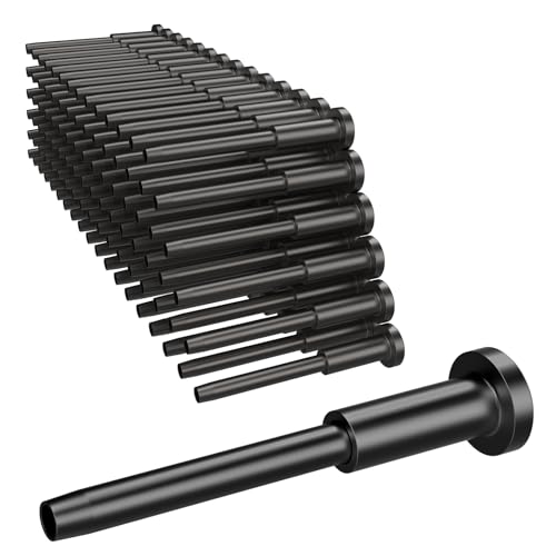 BLIKA 100 Pack Black Invisible Receiver and Swage Stud