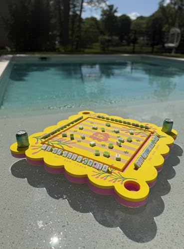 Mesa flotante para Mahjong Girl Tribe Co 33” amarilla miniatura 3