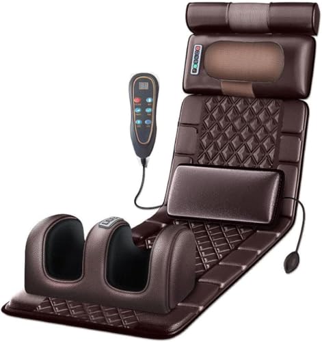 Esterilla De Masaje De Cuerpo Completo Con Calor, 10 Motores De Vibración, 20 Cabezales De Masaje Shiatsu Para Cuello, 9 Modos De Masaje, Cojín De Colchón De Masaje Eléctrico Para Dolor De Espalda