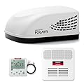 FOGATTI RV Air Conditioner 15000 BTU, Ducted RV AC Unit, Rooftop AC Unit RV, All in One Unit, Easy Install, Quiet AC, For Camper, 115V (Ducted, White)
