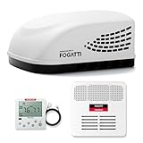 FOGATTI RV Air Conditioner 15000 BTU, Ducted RV AC Unit, Rooftop AC Unit RV, All in One Unit, Easy Install, Quiet AC, For Camper, 115V (Ducted, White)