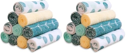 Image of Spasilk Baby 20 Pack Soft Terry Bath Washcloth Wipes