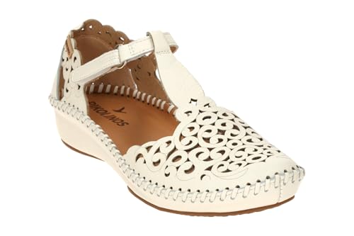 Image of Pikolinos ALDAYA Leather Loafers for Women, white, 7.5 /8