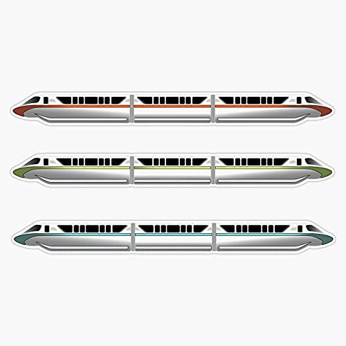 JB Print Monorail Theme Park Transportation Vinyl Decal Sticker Car Waterproof Car Decal Bumper Sticker 5
