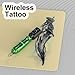 Wireless Tattoo Battery Pack, Rechargeable Cordless Tattoo Power Supply Portable RCA Lithium Battery Pack 1500mAh Capacity with LED Digital Display for Tattoo Pen Rotary Tattoo Machine WB11-A