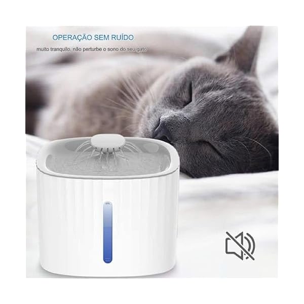 GONDMAX Bebedouro AutomÃ¡tico para Gatos e CÃ£es, 3 Litros, Branco - Imagem 3